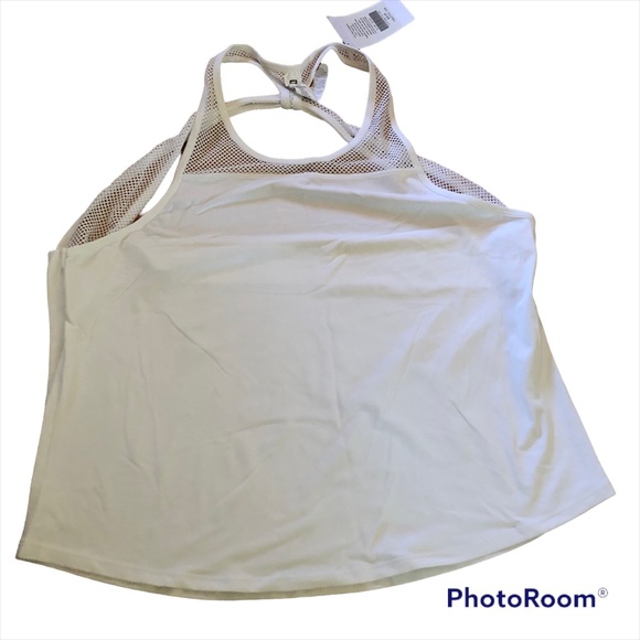 Fabletics White Sol Tank Top Size XXL Workout Tank Top - Picture 2 of 5